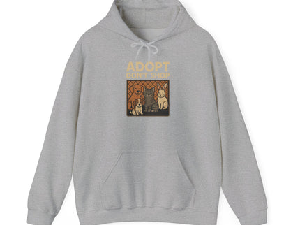 Adopt Don't Shop Hoodie | Unisex Heavy Blend Sweatshirt for Animal Lovers