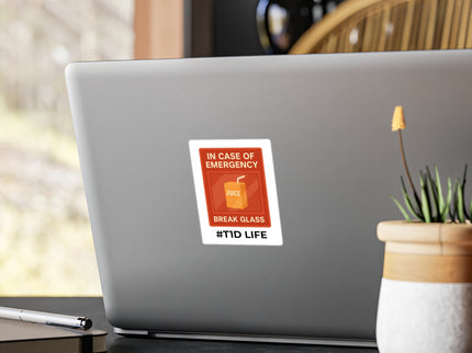 T1D Life Emergency Juice Vinyl Decal - Sticker