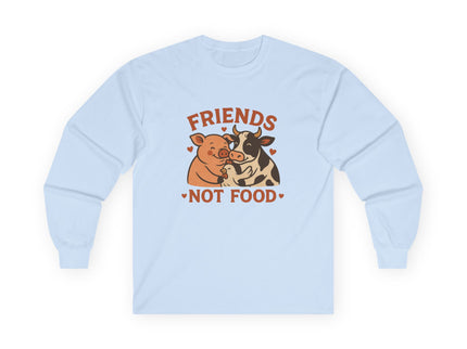 Friends Not Food Long Sleeve Tee - Unisex Ultra Cotton
