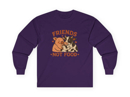 Friends Not Food Long Sleeve Tee - Unisex Ultra Cotton