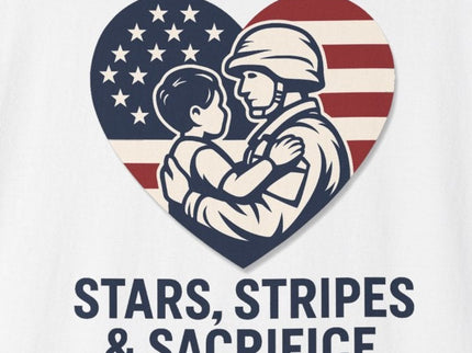 Military / Veteran Stars, Stripes & Sacrifice -  Unisex T-Shirt