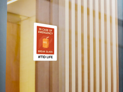 T1D Life Emergency Juice Vinyl Decal - Sticker