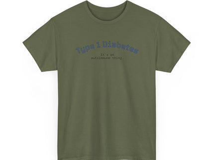 T-Shirt Type 1 Diabetes Awareness Shirt 'It's an autoimmune thing'