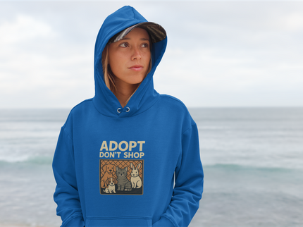 Adopt Don't Shop Hoodie | Unisex Heavy Blend Sweatshirt for Animal Lovers