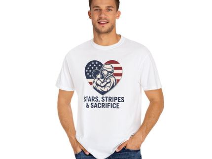 Military / Veteran Stars, Stripes & Sacrifice -  Unisex T-Shirt