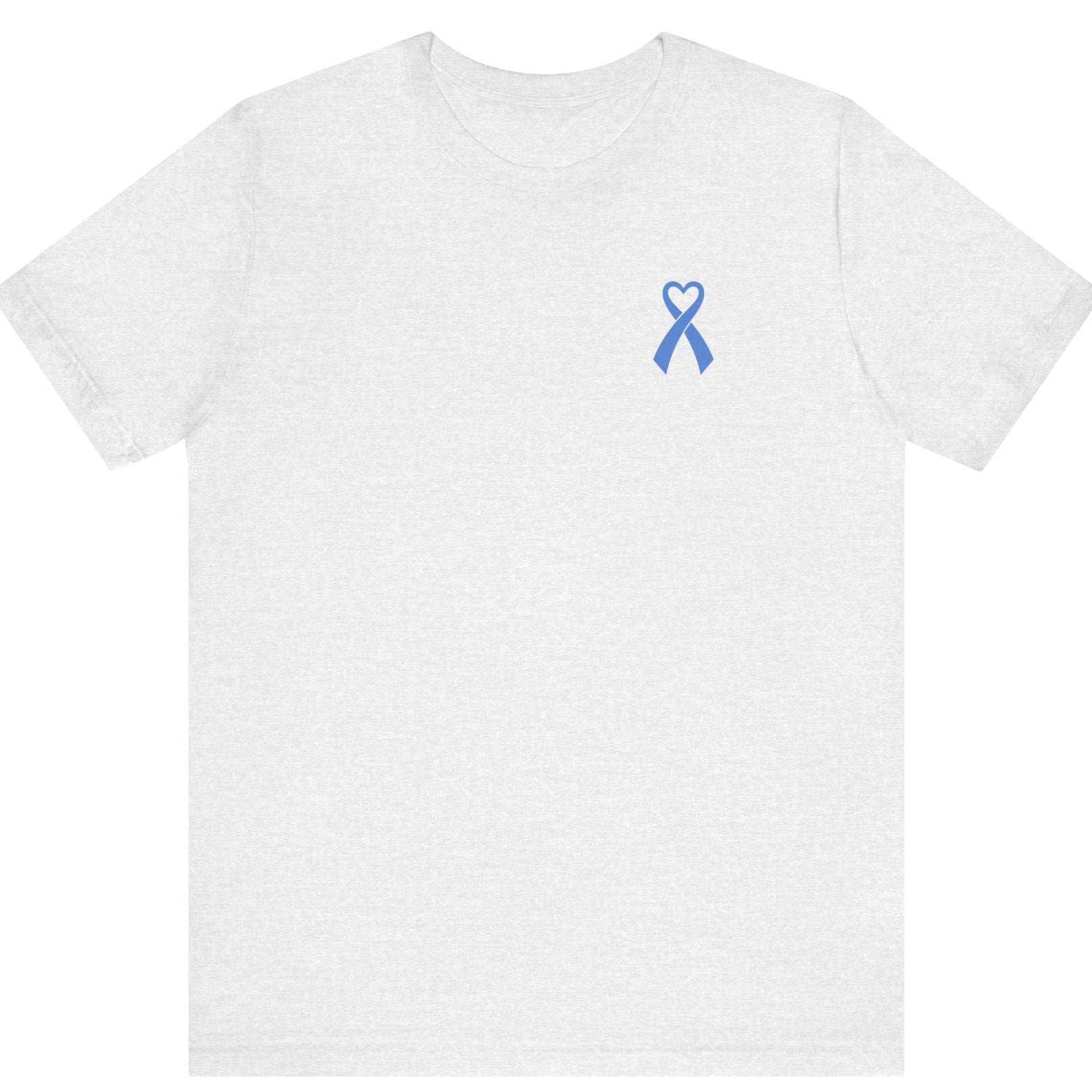 Type 1 Diabetes Awareness T‑Shirt – Blue Ribbon Heart Tee