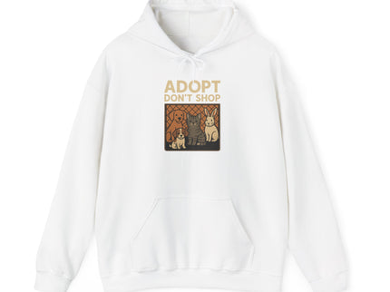 Adopt Don't Shop Hoodie | Unisex Heavy Blend Sweatshirt for Animal Lovers